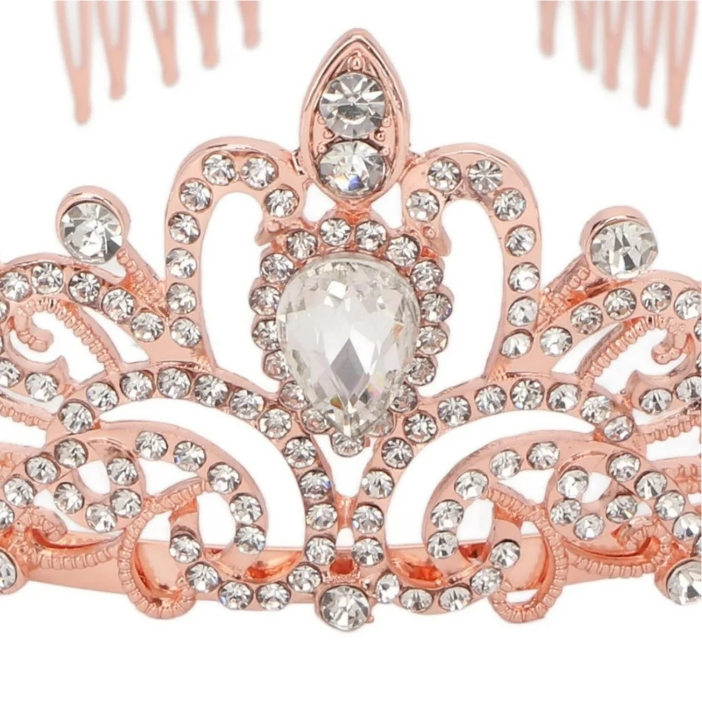 Women's Crystal Crown Tiara - Picture 5 of 16